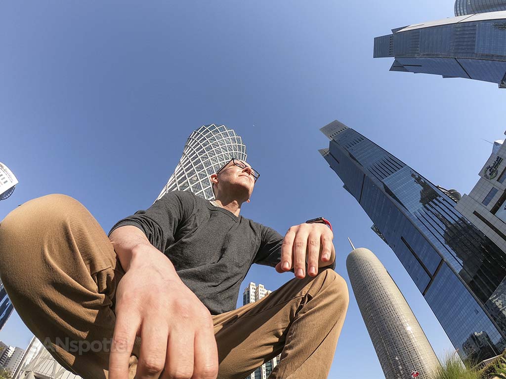 SANspotter selfie downtown Doha