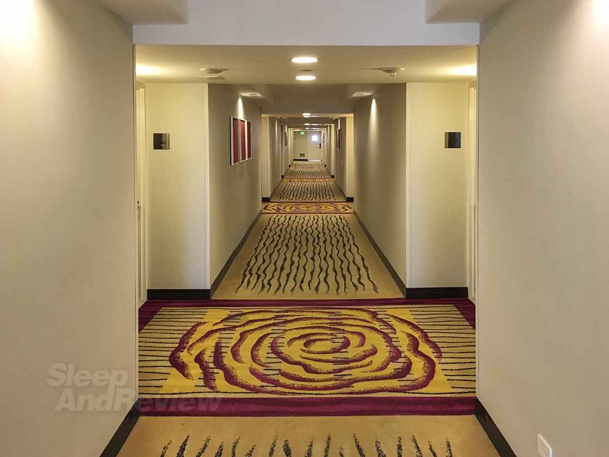 Hilton Waikiki Beach guest room hallway