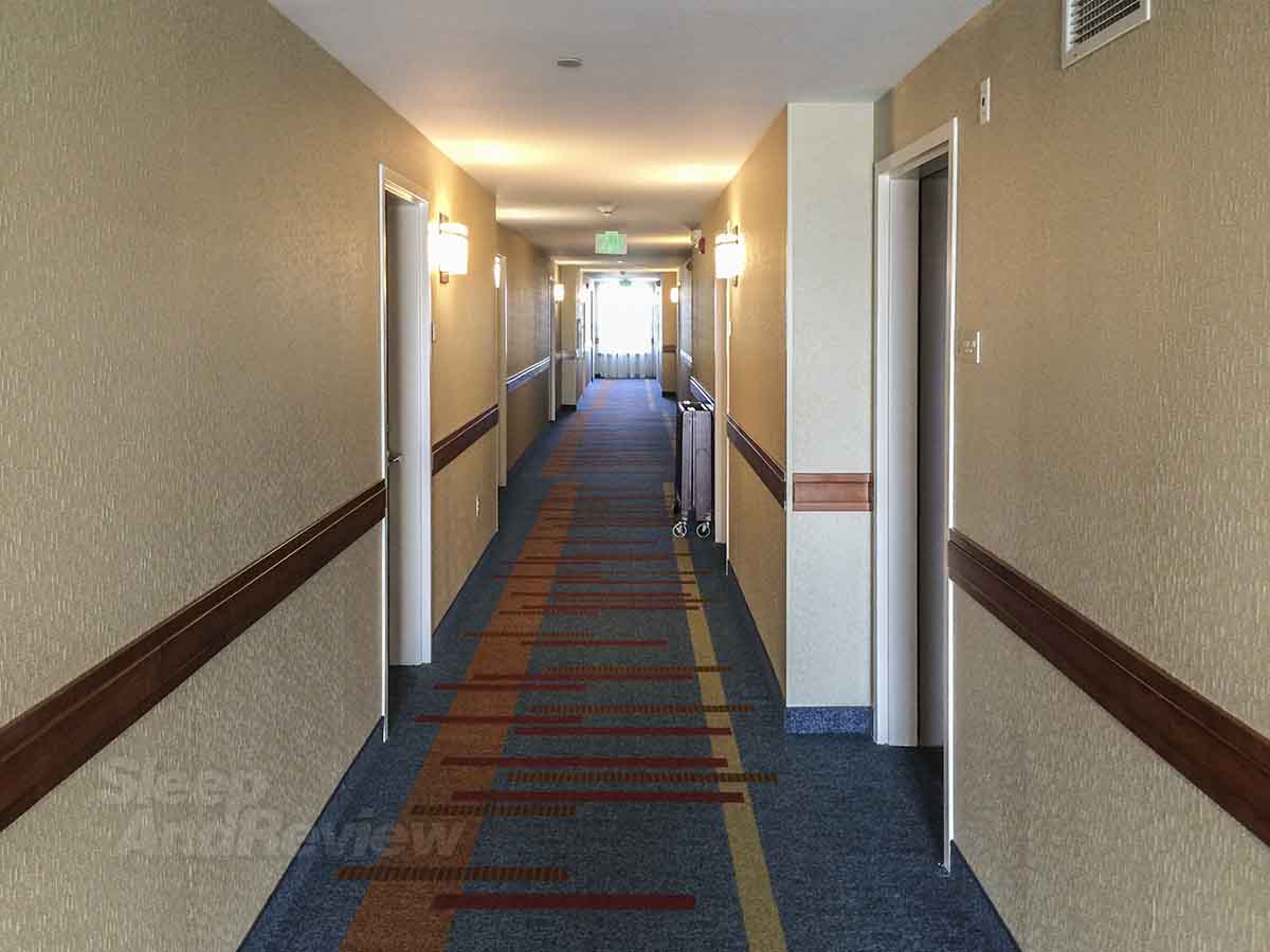 Hyatt House Denver Airport guest room hallway