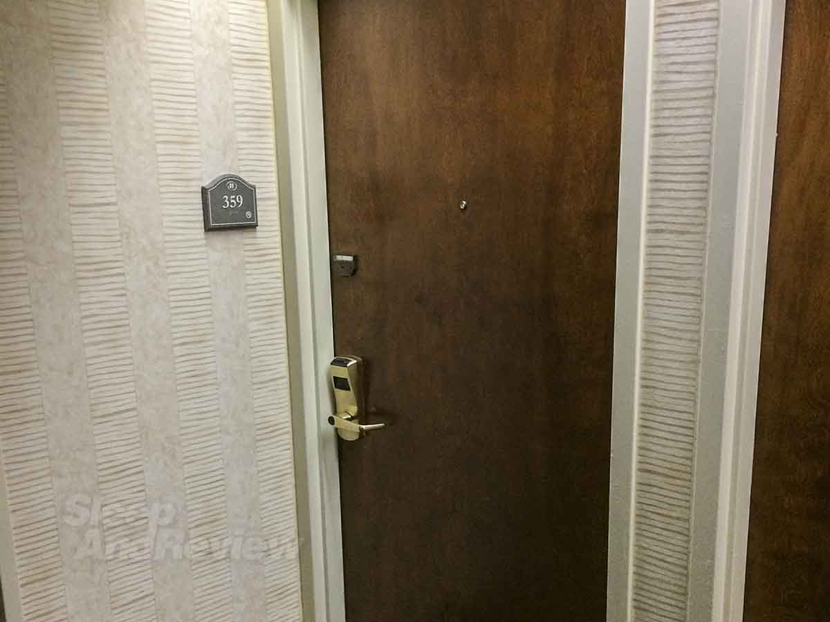 Knoxville Hilton room door