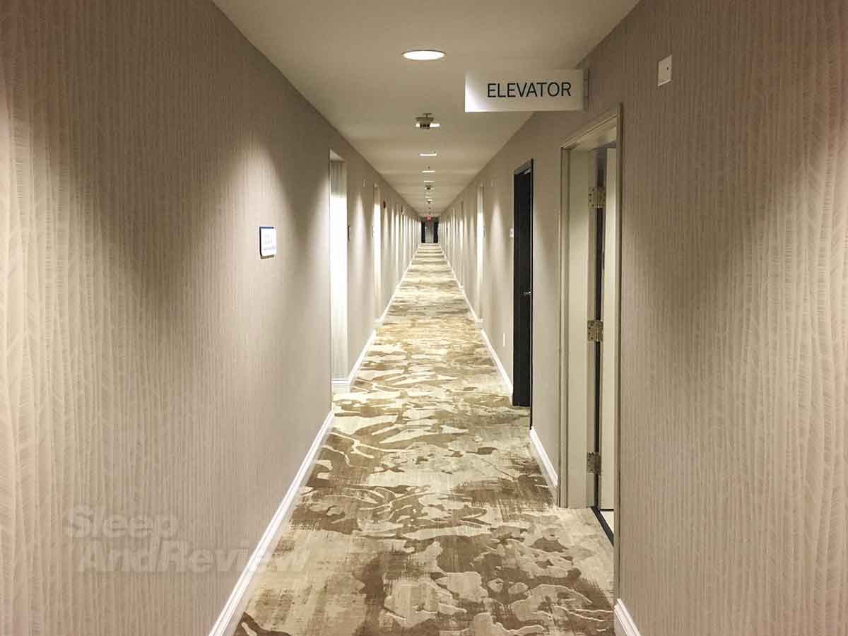 Hilton Garden Inn Phoenix Airport guest room hallway