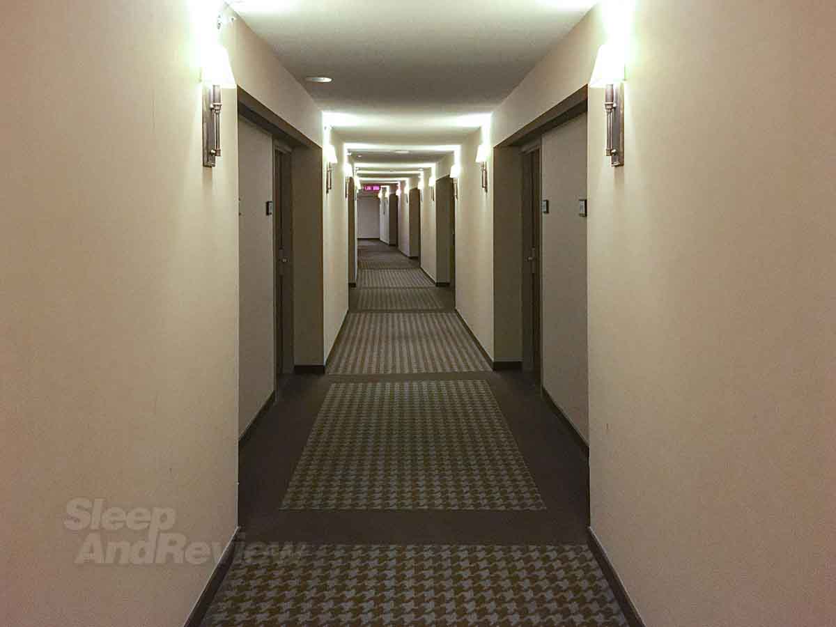 Sheraton Gateway Hotel guest room hallway