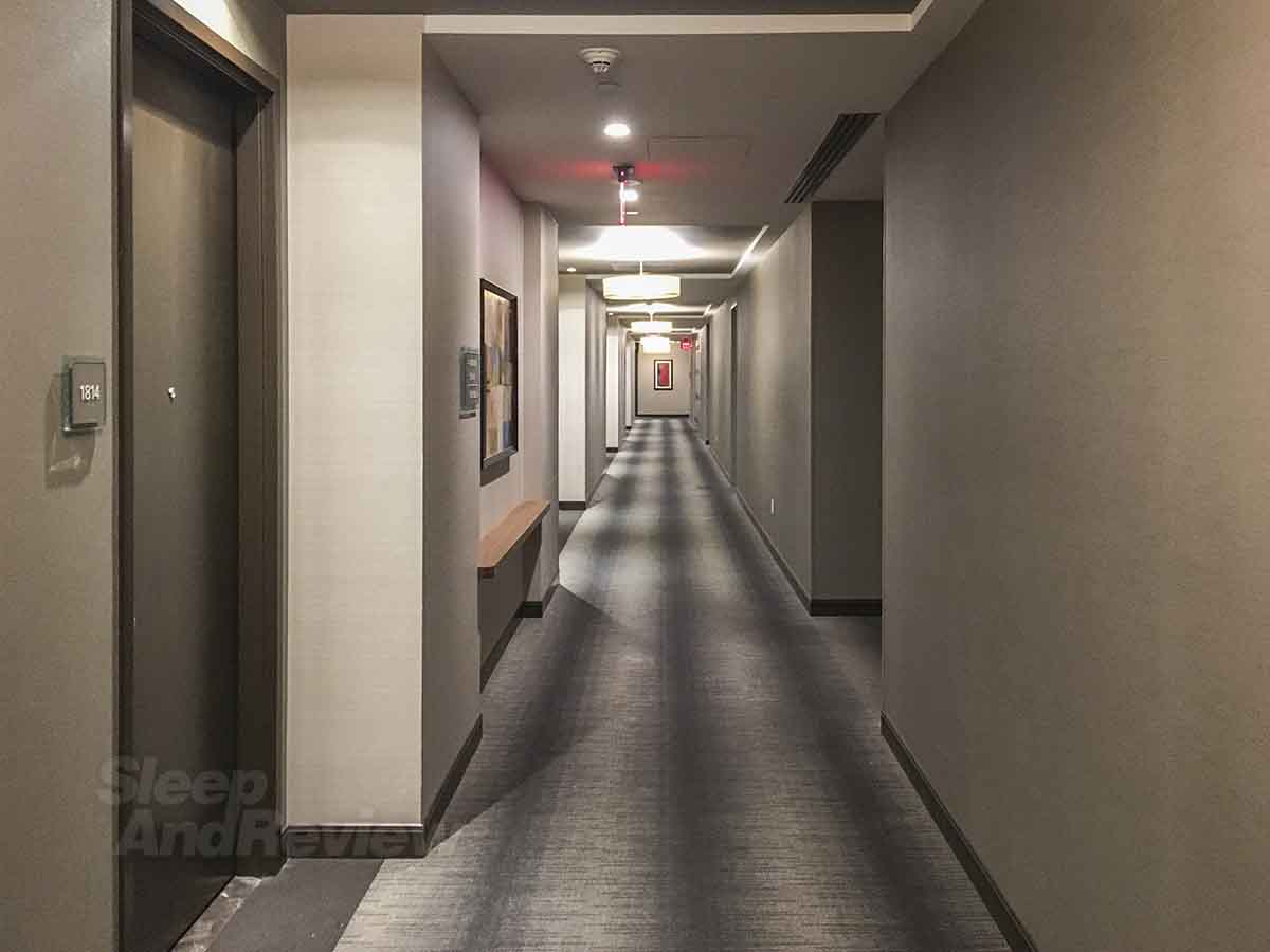 Westin Downtown Phoenix guest room hallway