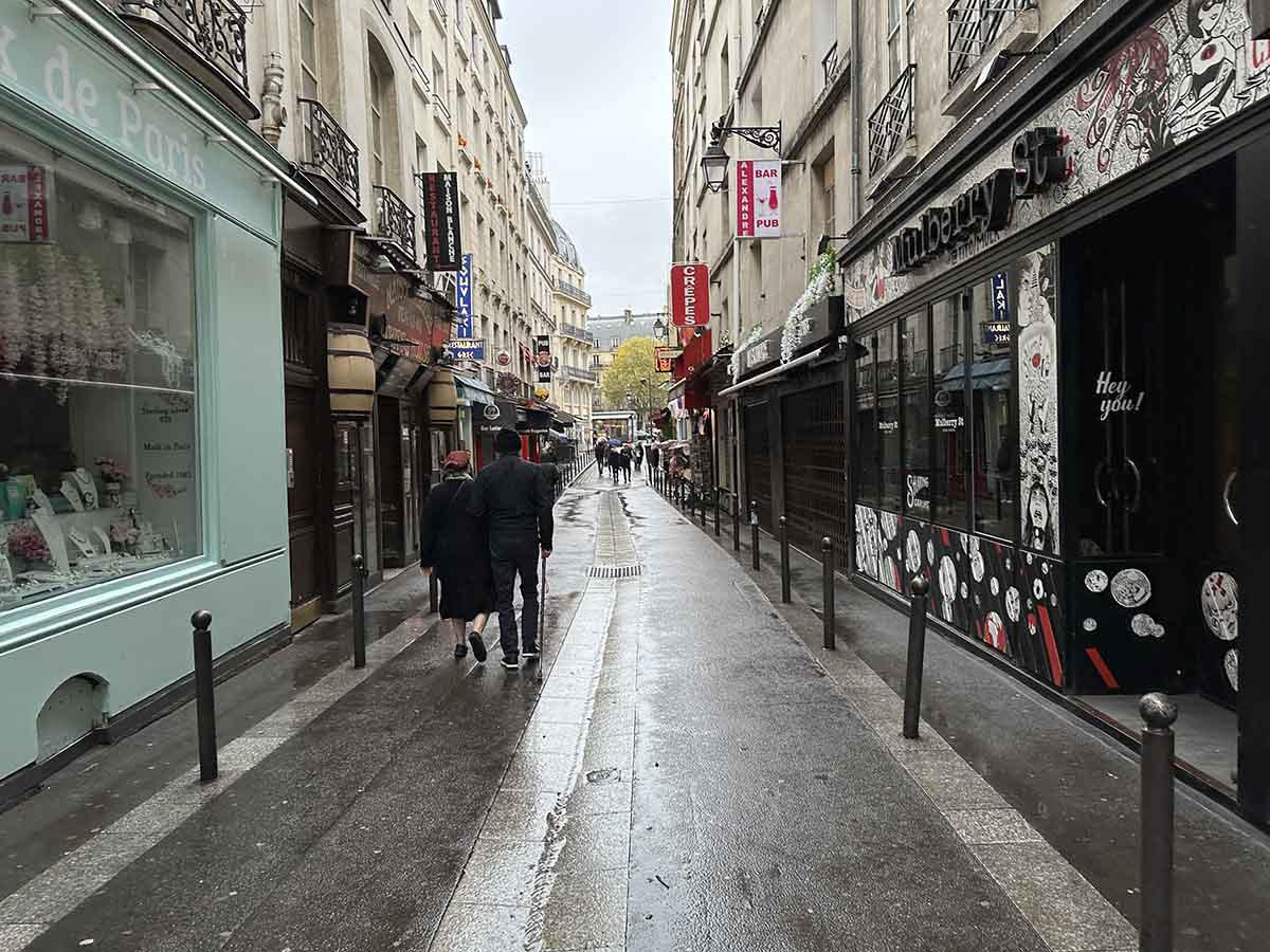 Empty Paris streets in November