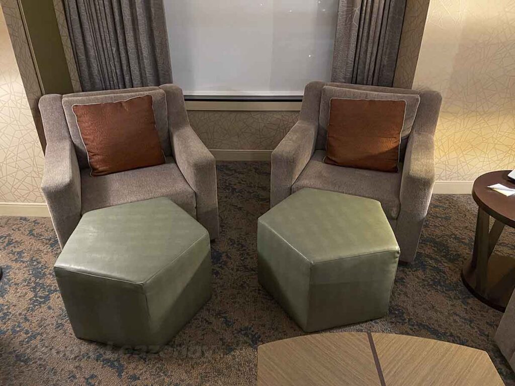 Westin dtw hospitality suite chairs