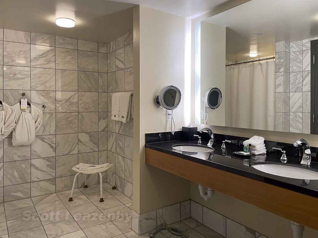 Westin dtw hospitality suite dual bathroom sinks