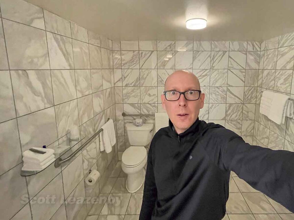 Westin dtw hospitality suite bathroom tile