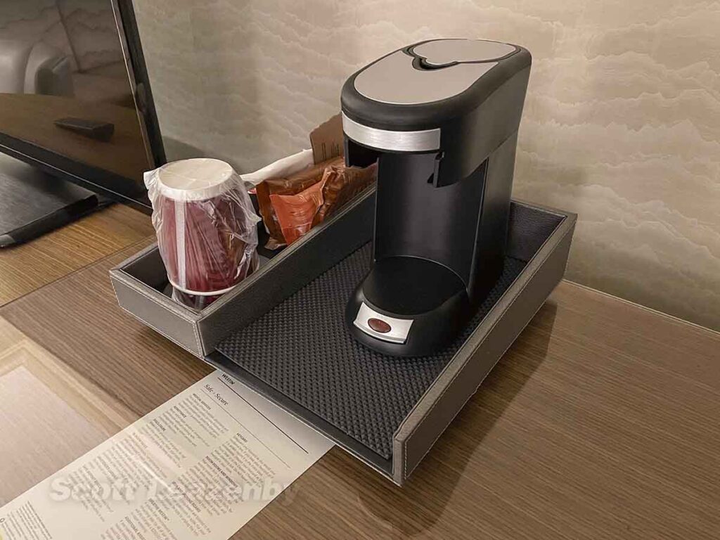 Westin dtw hospitality suite in room coffee maker