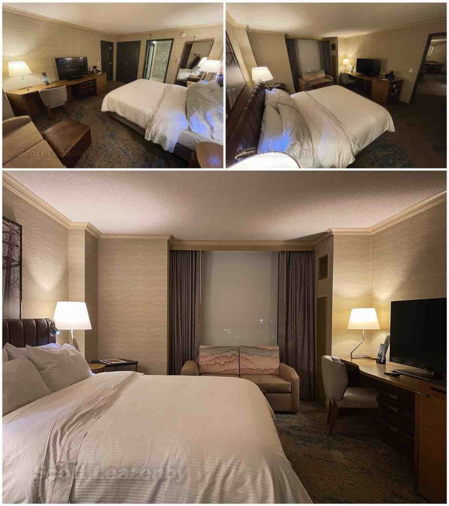 Bedroom overview westin dtw hospitality suite