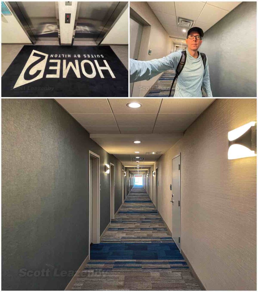 Home2 Suites Grand Blanc third-floor hallway