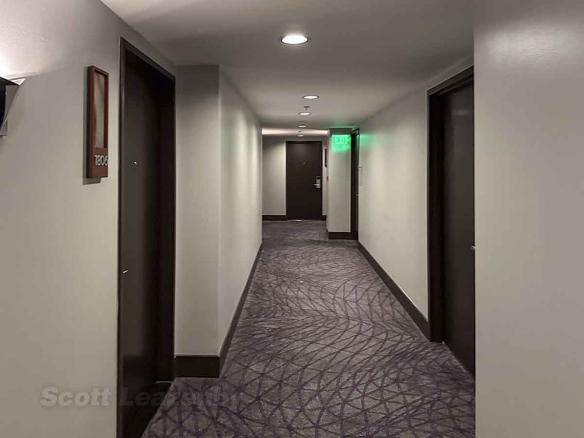W hotel Seattle 18th floor hallway