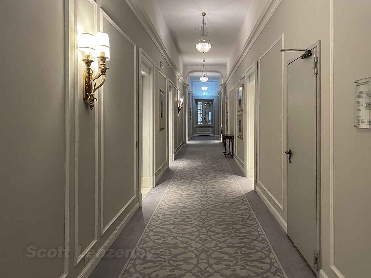 St Regis hotel Rome first floor hallway