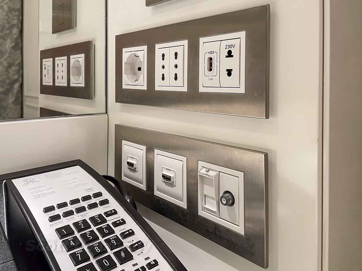 St regis rome electrical outlets and USB ports