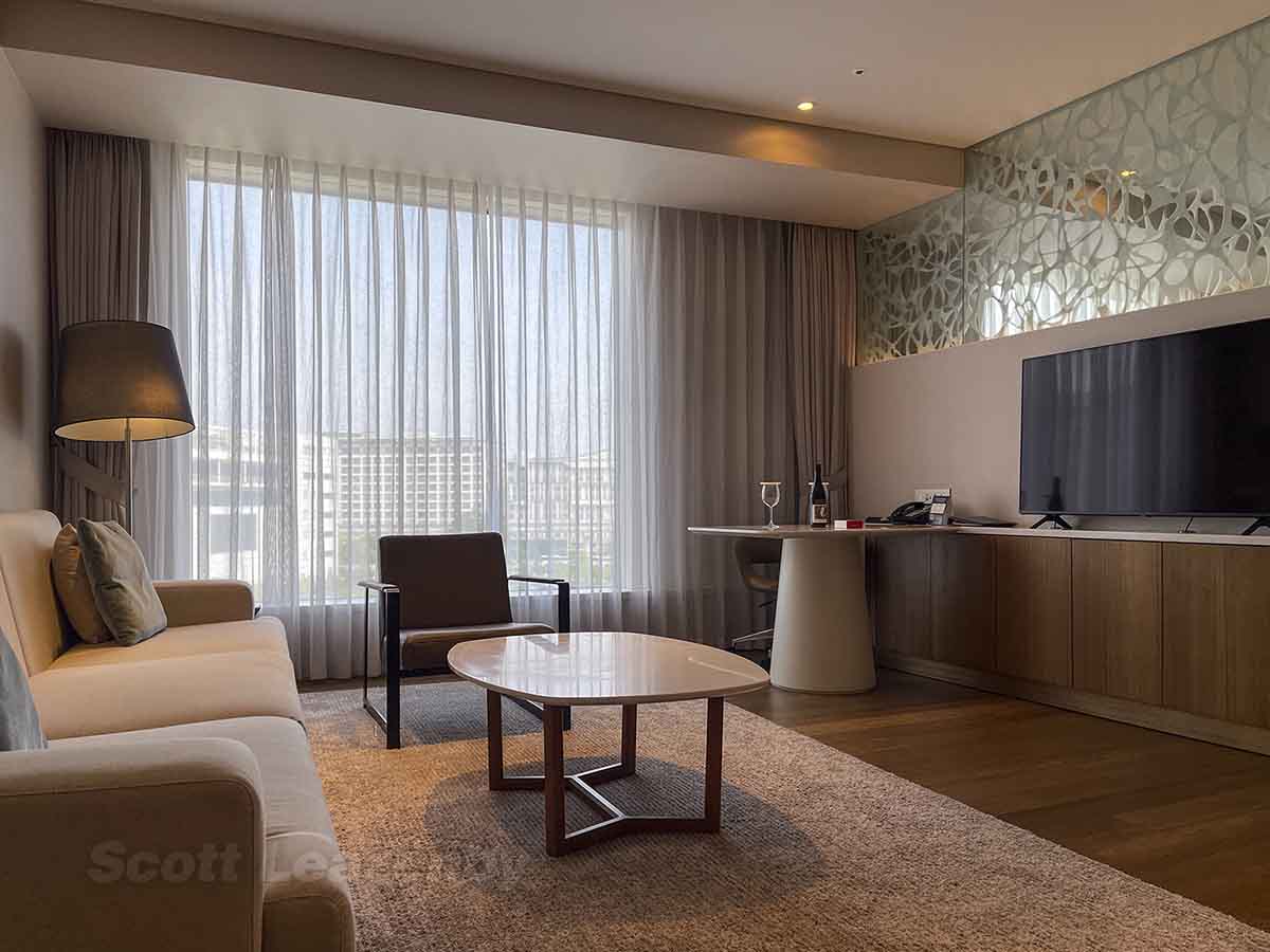 Incheon Grand Hyatt suite living room
