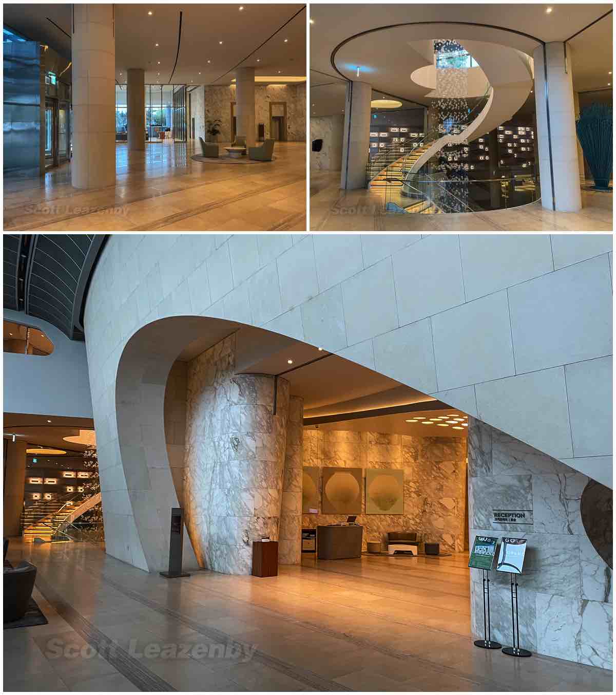 Incheon Grand Hyatt main lobby architecture