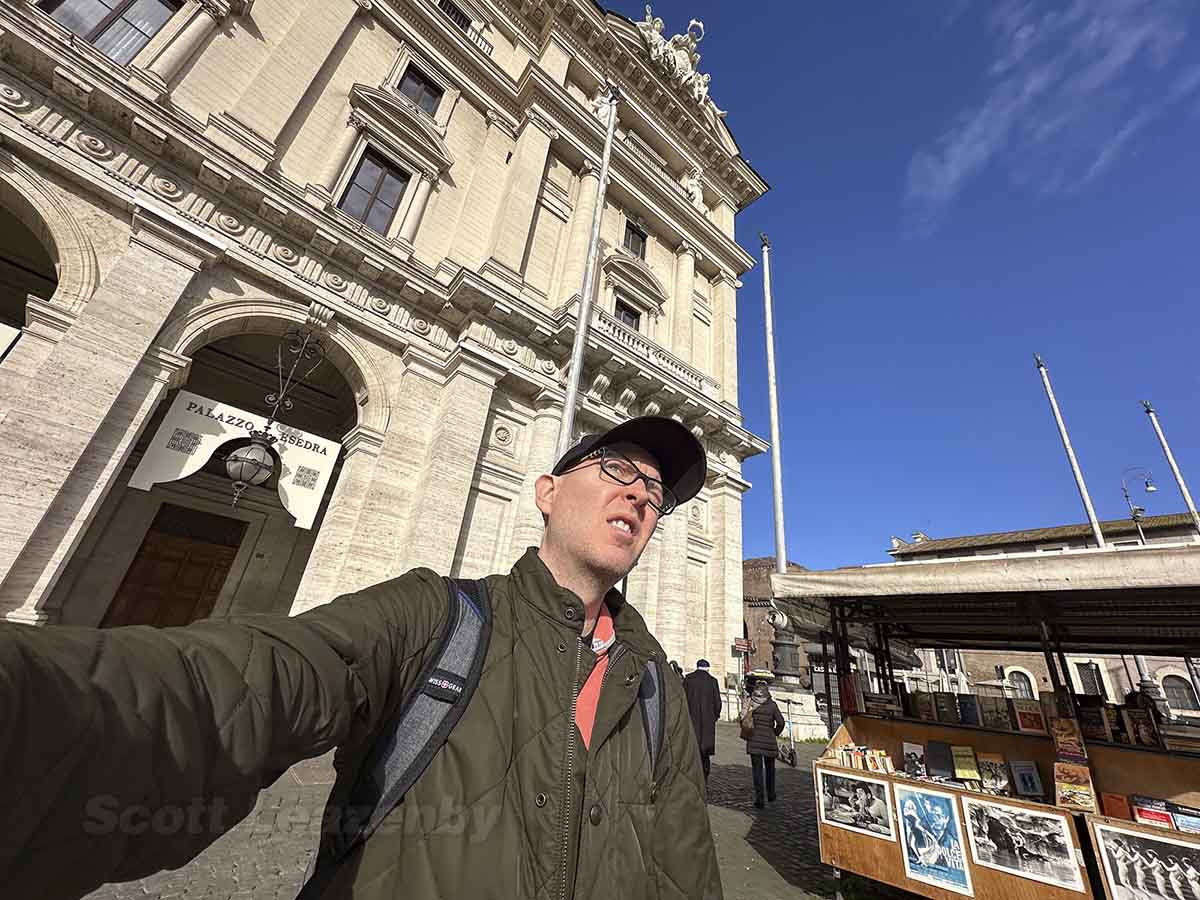 Scott sightseeing in Rome