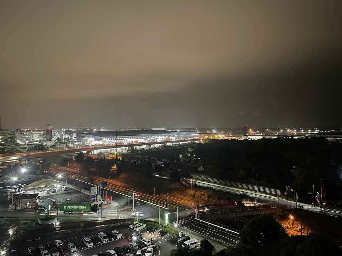 Tobu Hotel Narita view from room at night