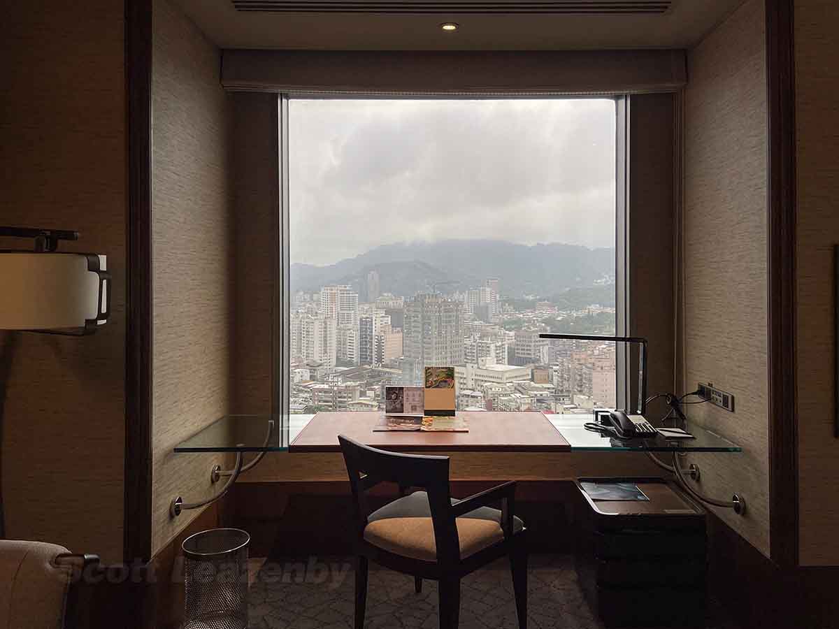 Shangri-La Far Eastern Taipei view of city from the room