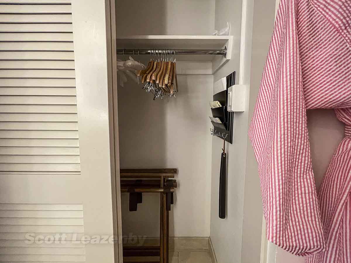 Royal Hawaiian hotel storage closet