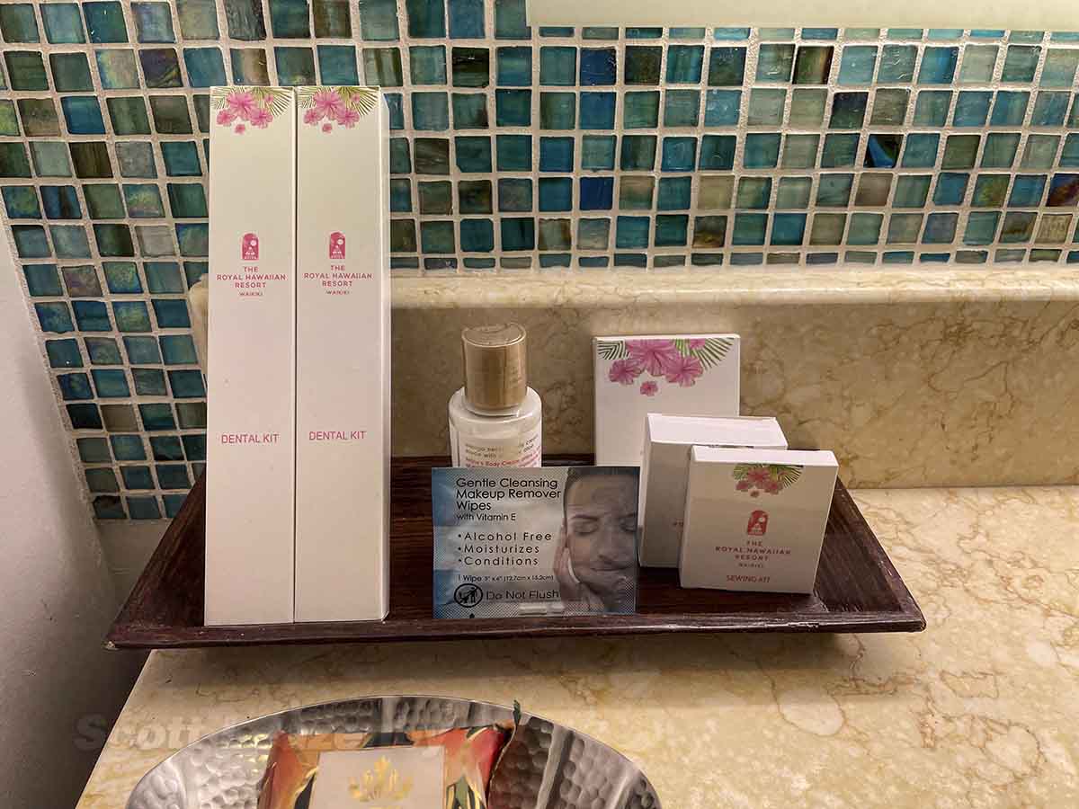 Royal Hawaiian hotel bathroom amenities