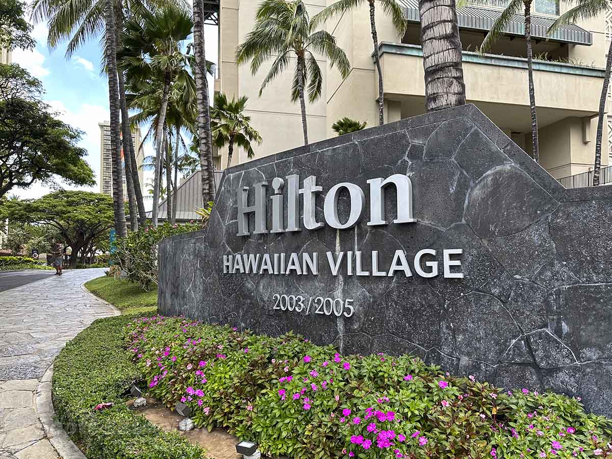 Hilton Hawaiian Village made entrance