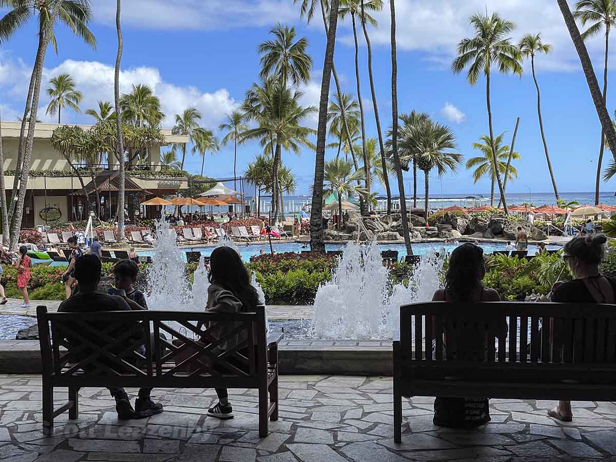 Hilton Hawaiian Village pool area