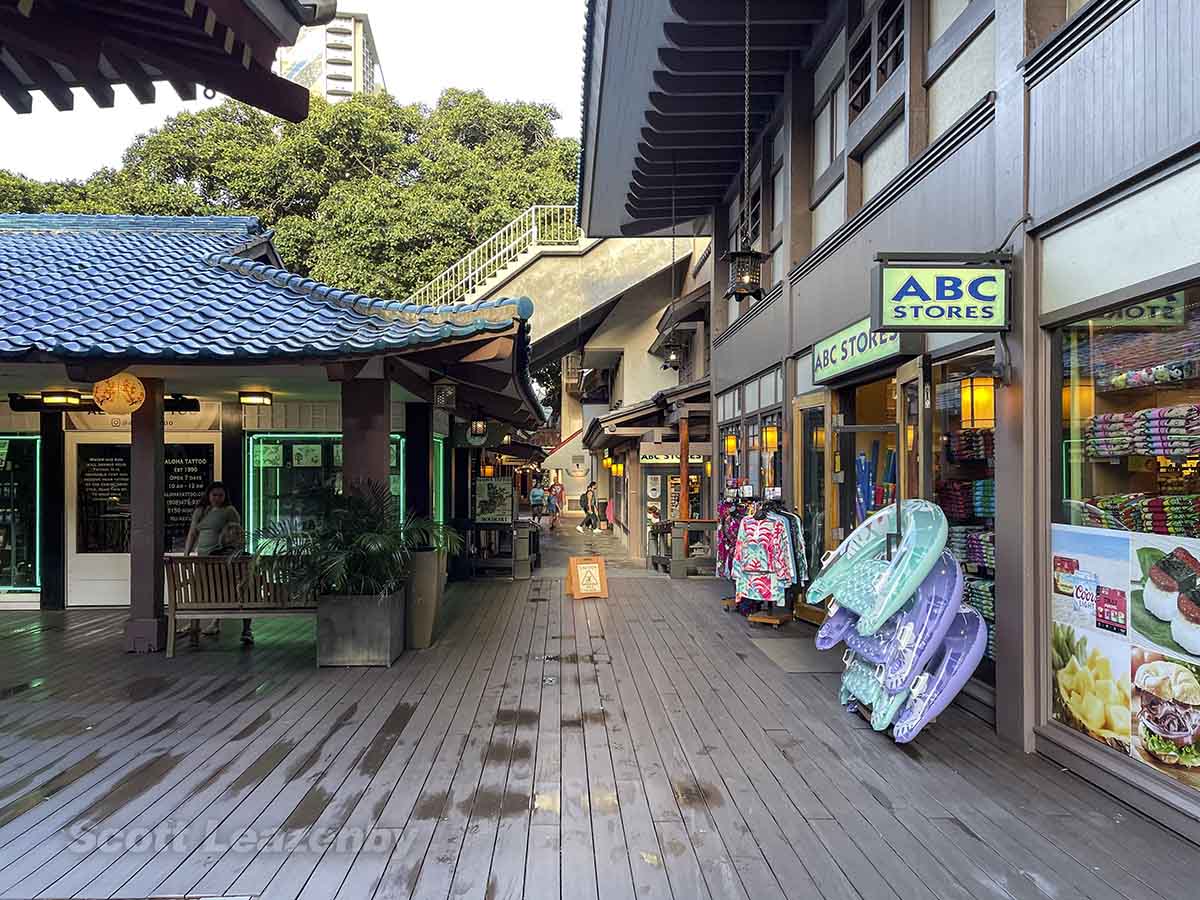 Hilton Hawaiian Village ABC store and shops